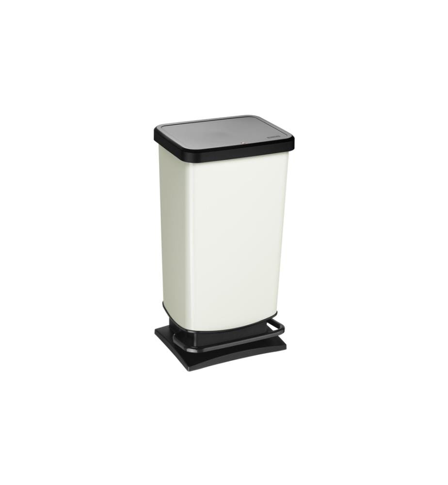 ROTHO - Poubelle à pédale Paso 40 l, Blanc
