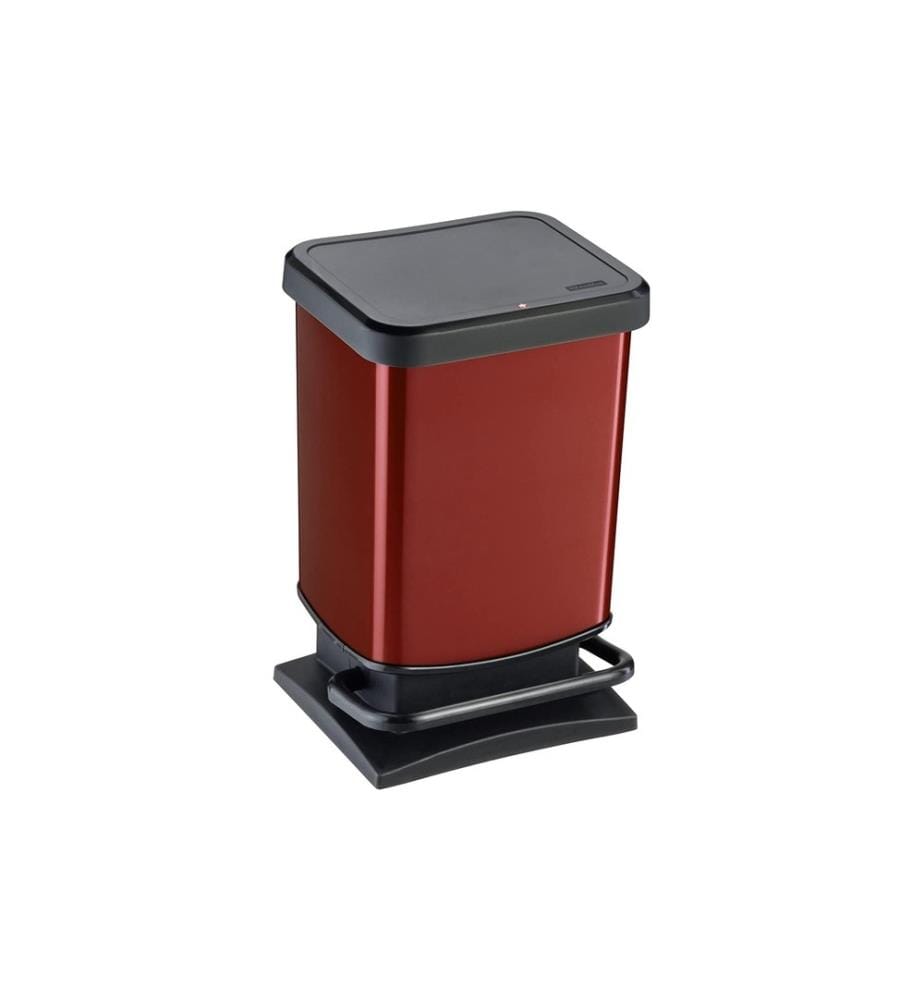 ROTHO - Poubelle à pédale Paso 20 l, Rouge métallisé