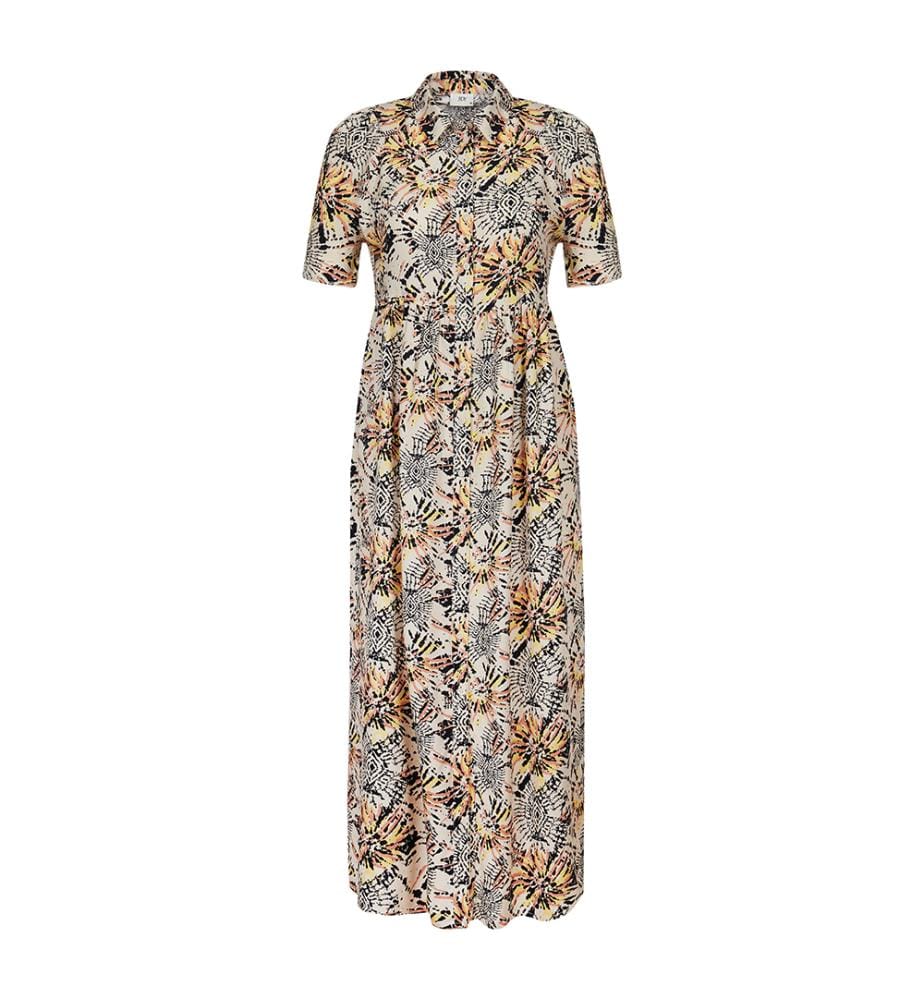 Robe Longue Regular Fit - Multicolore