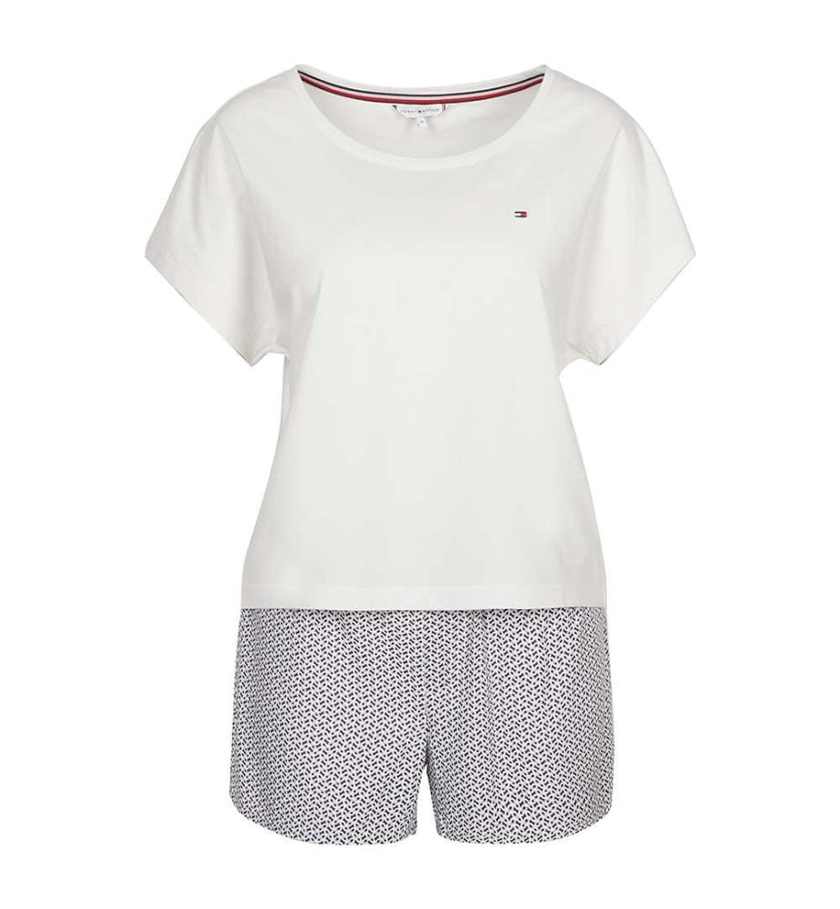 Pyjama 2 Pièces - Blanc et Marine