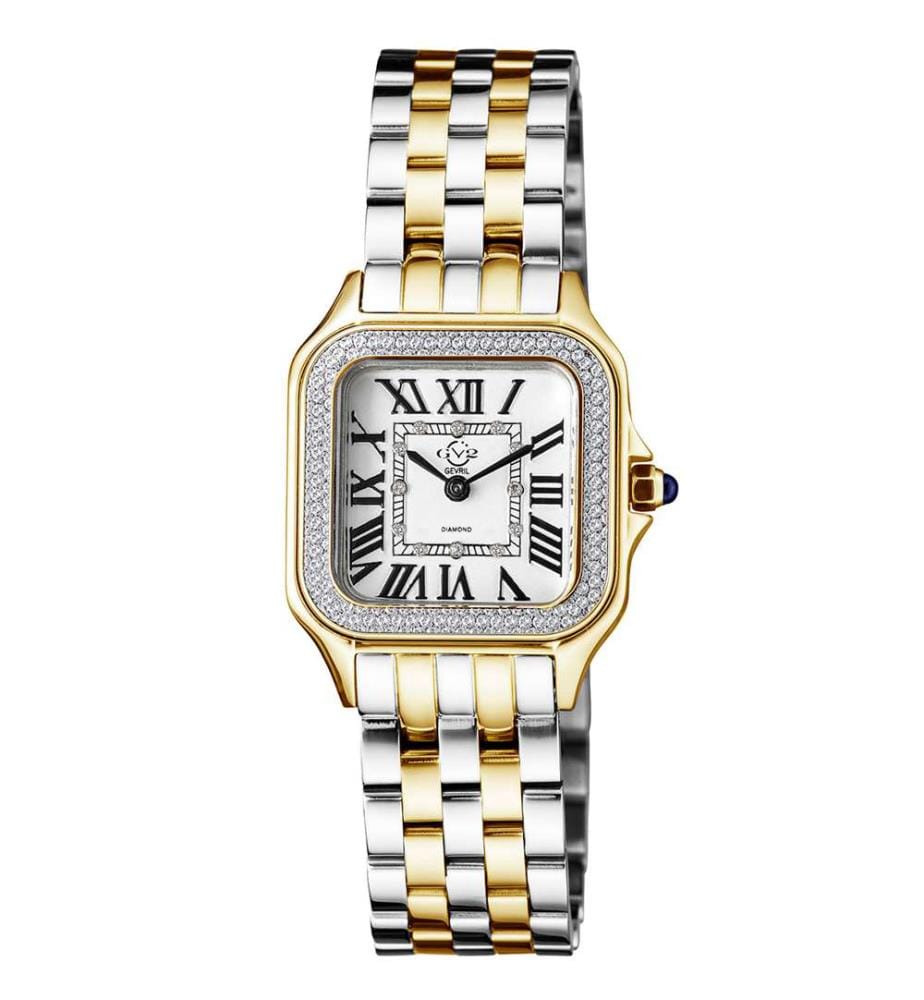 Montre à Quartz Milan avec bracelet en Acier Inoxydable - Argent et Or
