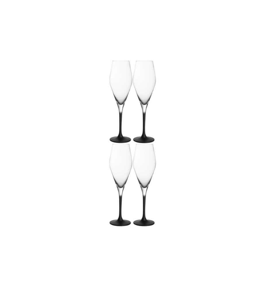 VILLEROY & BOCH - Verre à Champagne Rock 260 ml, 4 Pièce/s, Transparent
