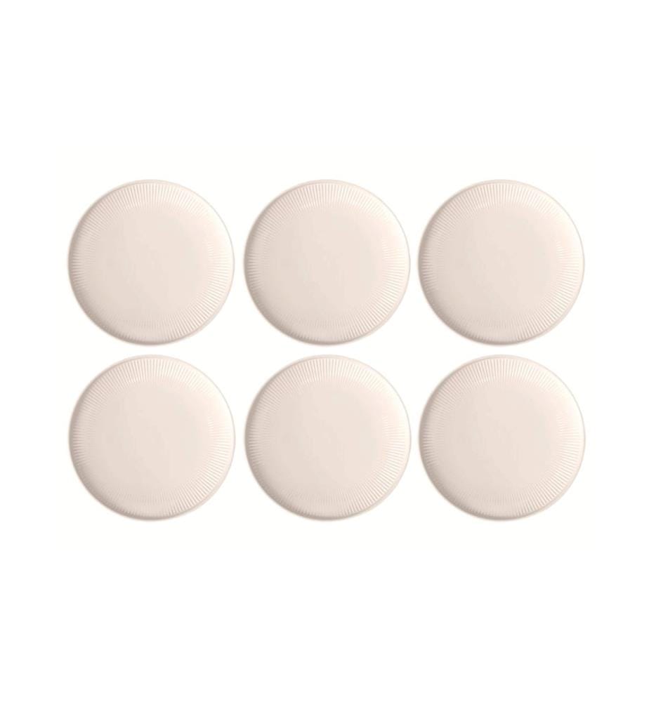 VILLEROY & BOCH - Assiettes pour le petit-déjeuner et à dessert Afina Ø 22 cm, 6 Pièce/s,Blanc