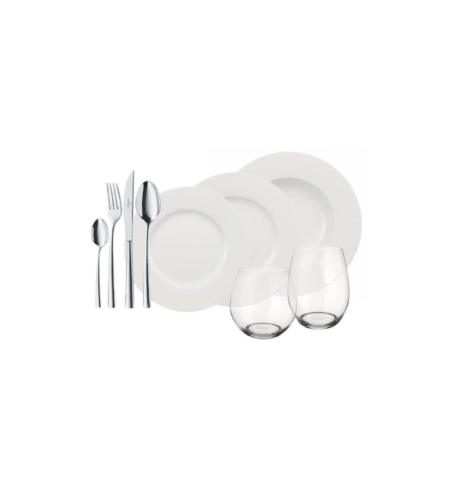 VILLEROY & BOCH - Service combiné World 4 Friends 36 pièces, Blanc