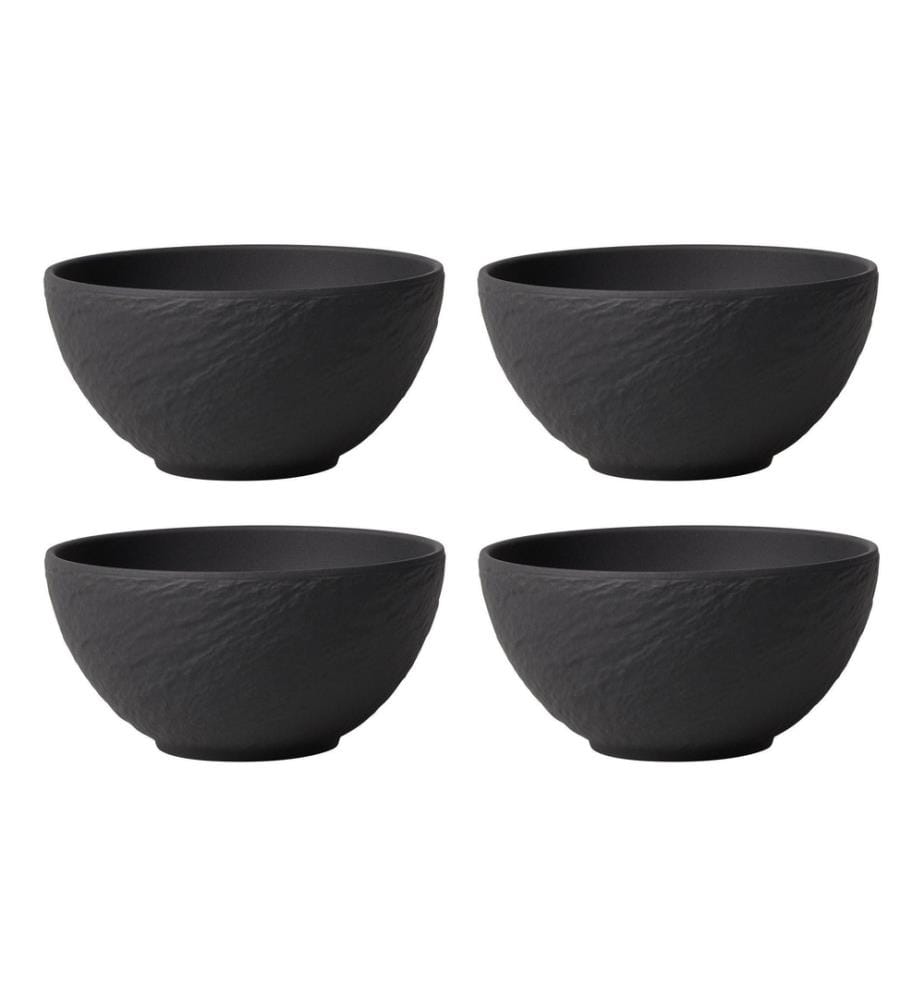 VILLEROY & BOCH - Coupelle apéritif Manufacture Rock 14 cm, 4 Pièce/s, Noir