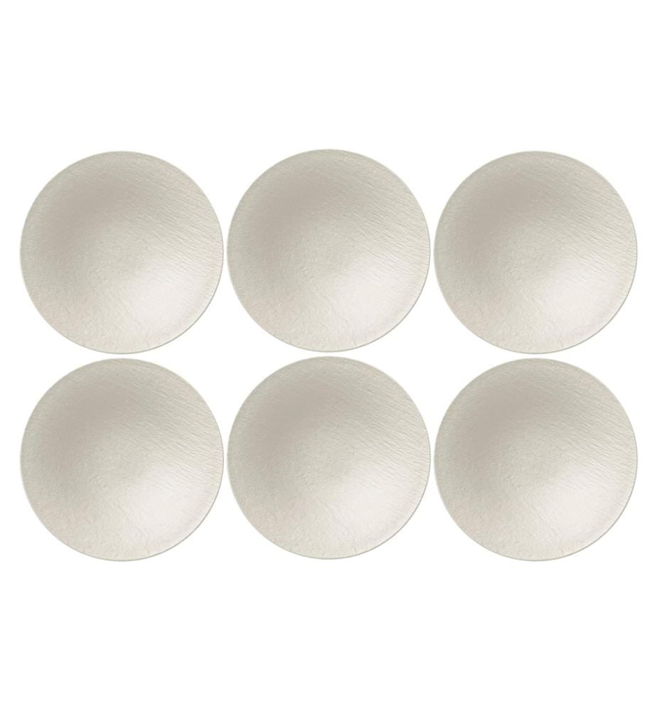 VILLEROY & BOCH - Assiette de soupe et de pâtes Manufacture Rock 6 pièces, Blanc