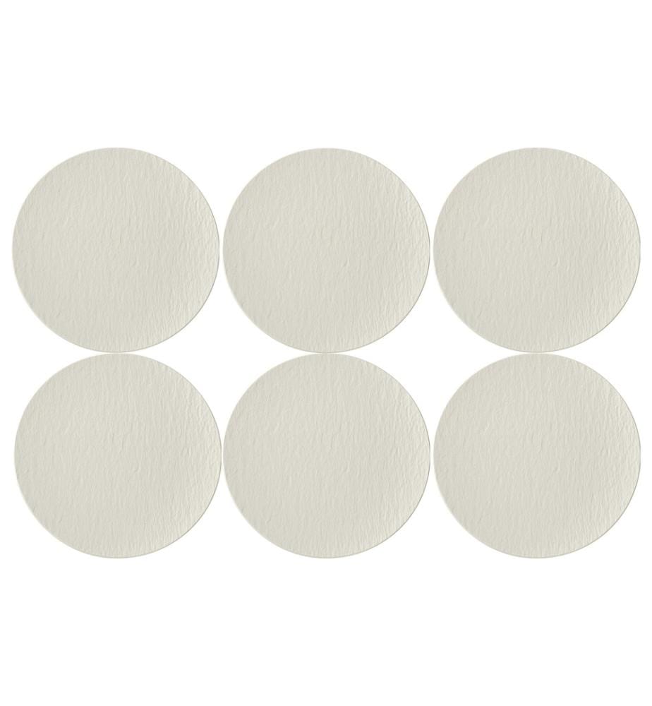 VILLEROY & BOCH - Assiette non décorative Manufacture Rock Ø 25 cm, 6 Pièce/s, Blanc