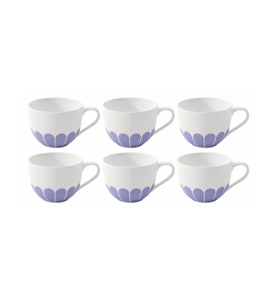 VILLEROY & BOCH - Tasse à café Fleur 160 ml, 6 Pièce/s, Bleu