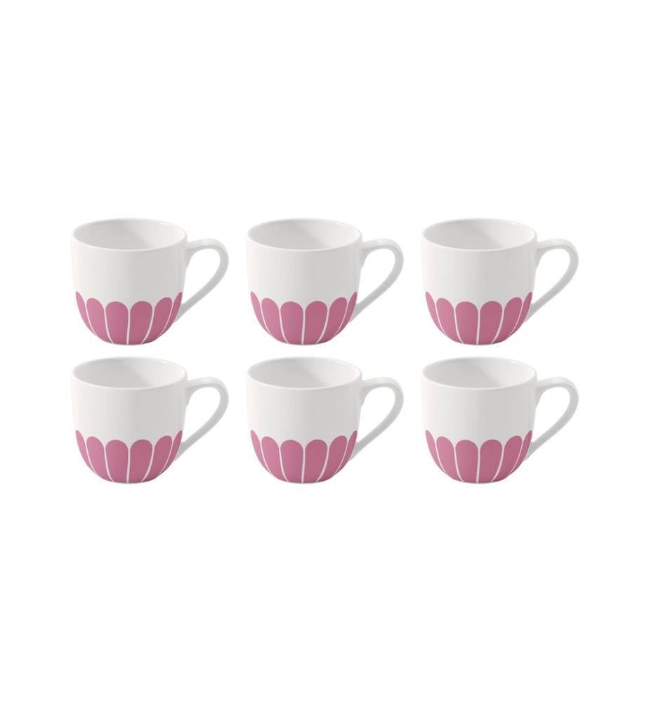VILLEROY & BOCH - Tasse à expresso Fleur 70 ml, 6 Pièce/s, Rose