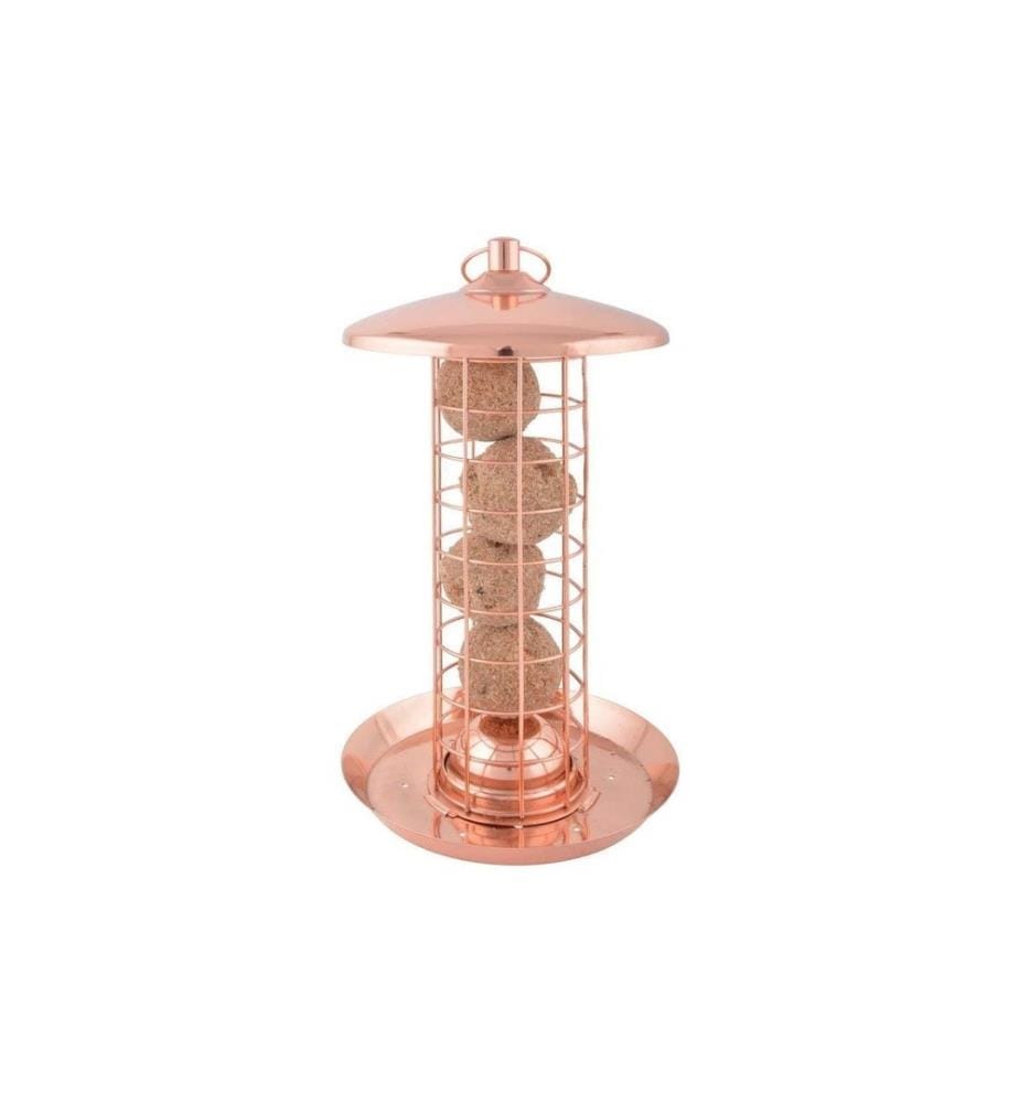 ESSCHERT DESIGN - Distributeur de nourriture pour les boulettes de mésanges, cuivré
