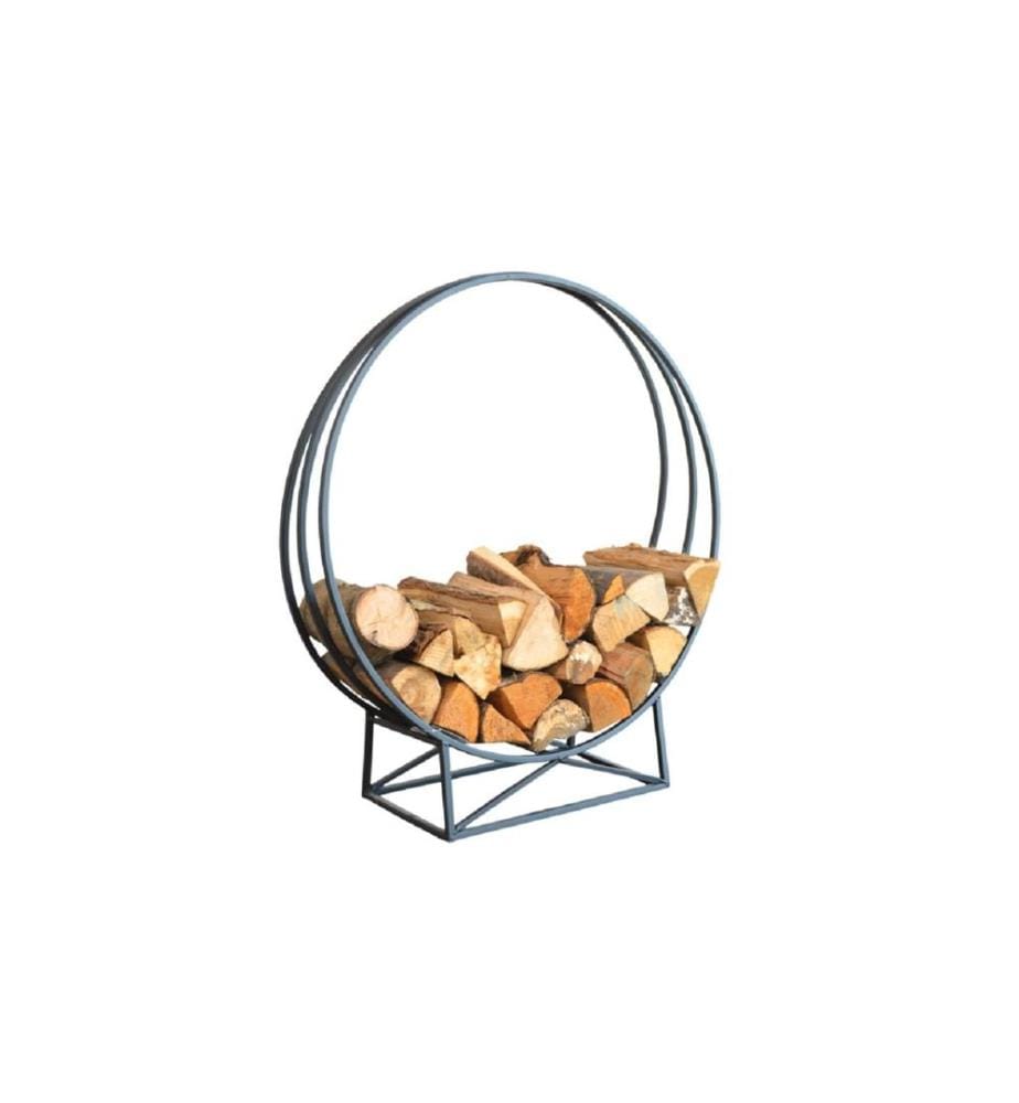 ESSCHERT DESIGN - Étagère à bois Rond, Fer