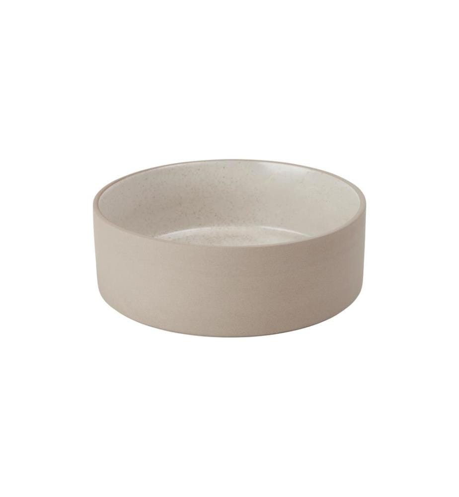 OYOY Écuelle en céramique Sia L, Ø 19.5 x H 6.5 cm, Offwhite