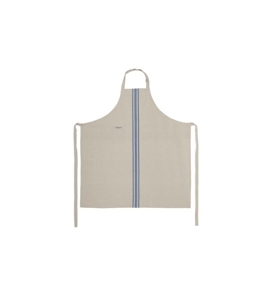 OYOY Tablier de cuisine Linu Beige/Bleu