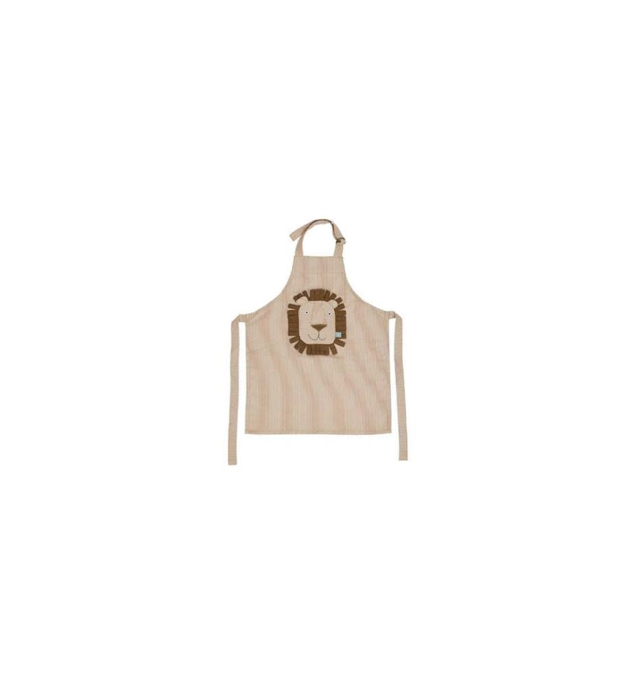 OYOY Tablier de cuisine Lion Apron Caramel