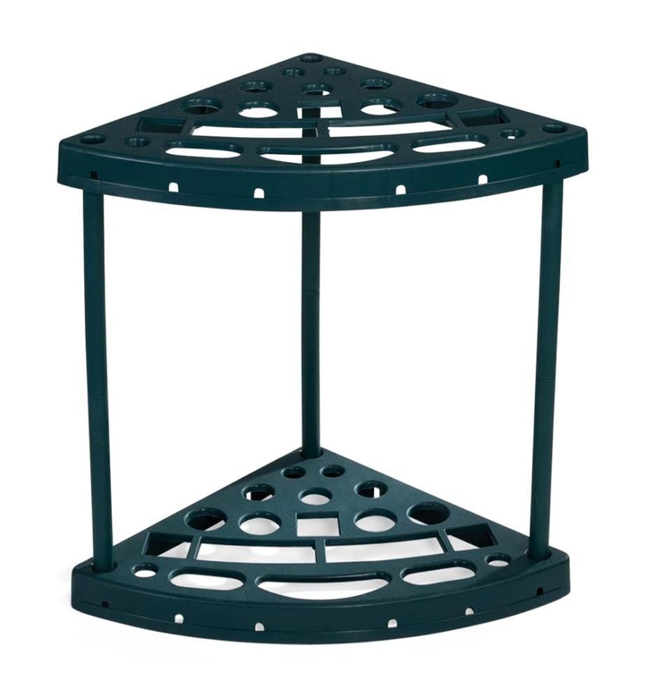 Rack d'Angle pour Outils de Jardin - 43 x 43 x 59 cm - Vert