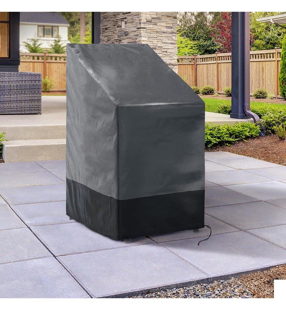 Housse de protection pour chaises empilables - 270 x 11 x 120 cm - Noir