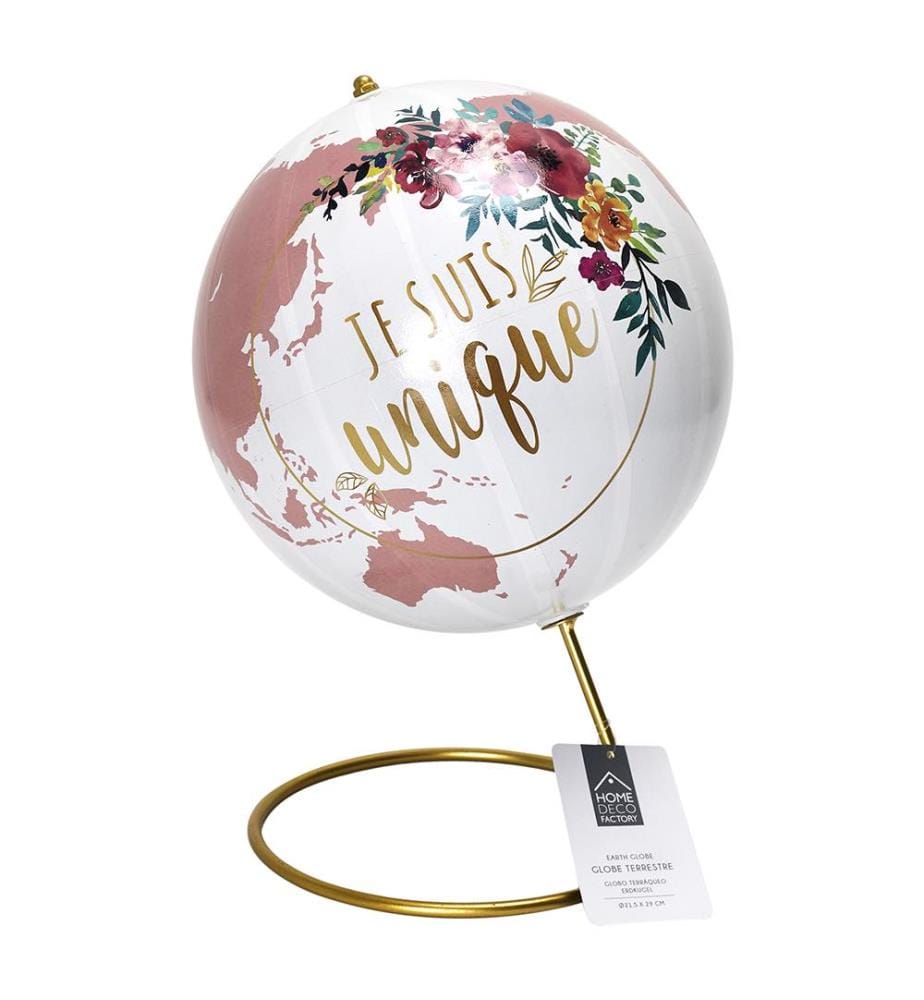 Globe Terrestre Deco Girly - Multicolore