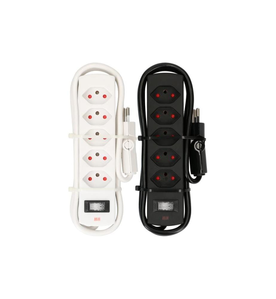 MAX HAURI - Bloc multiprises Bande de prises Safety-Line 5x T13 2 pièces