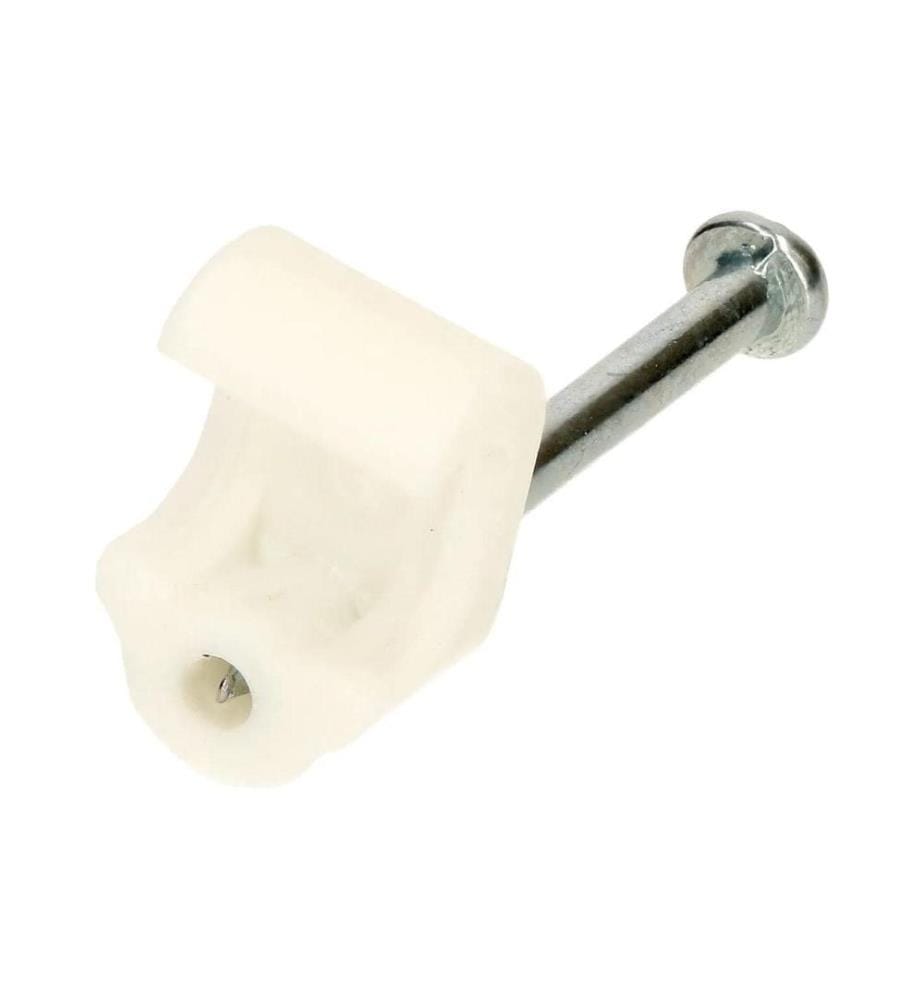 MAX HAURI - Bandeaux de clous Set 3-5 mm blanc pour câble plat 100 pièces