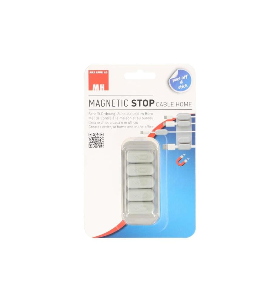 MAX HAURI - Porte-câble Magnetic Stop, Gris