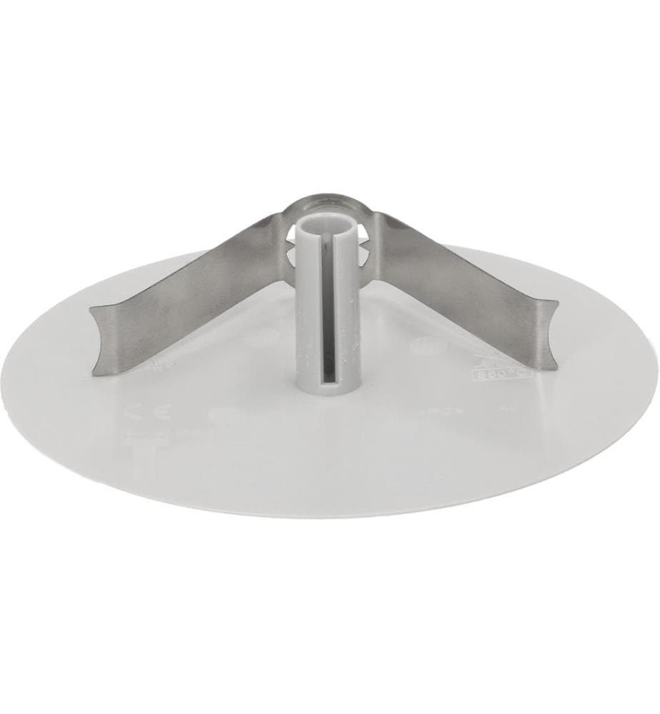 MAX HAURI - Rosace de plafond Rond, plat, Etrier à ressort, gris clair