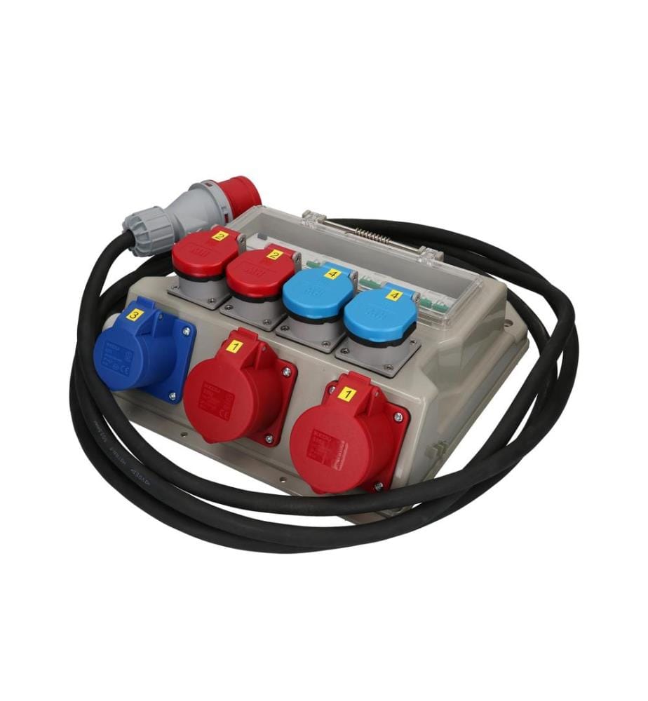 MAX HAURI - Distributeurs de chantier CEE16, T25, T23, 40A FI/LS, IP44