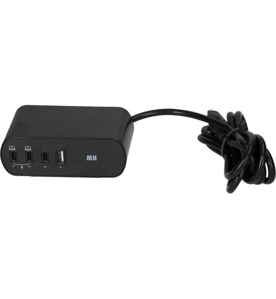 MAX HAURI - Bloc multiprises Desktop Charger PD65W Noir
