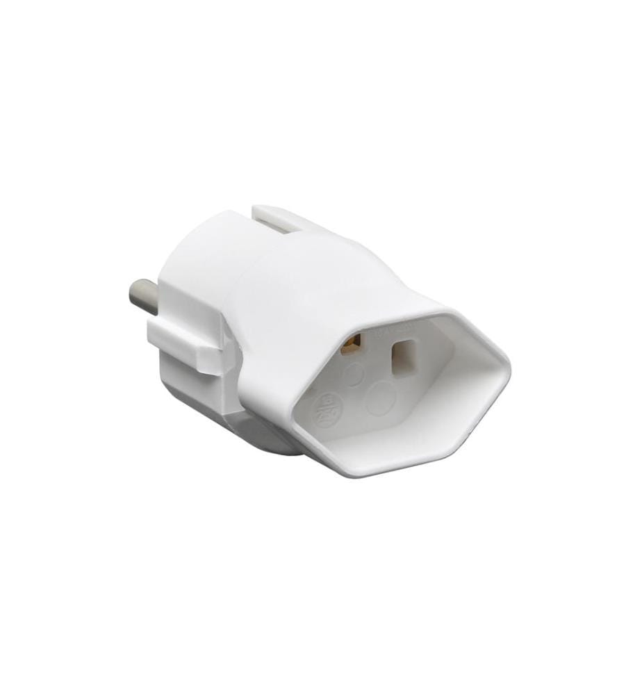 Schönenberger Adaptateur de voyage CH – Schuko, Blanc