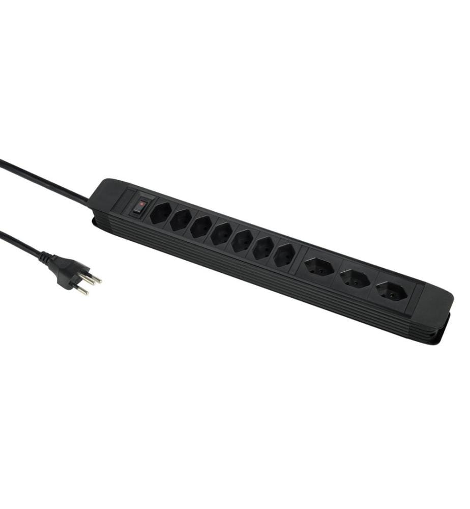 Schönenberger Bloc multiprises 3 x horizontal / 7 x vertical 5 m, noir
