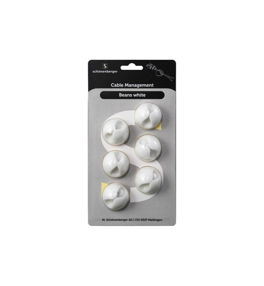 Schönenberger Supports de câbles Beans, Ø 29 mm, Blanc