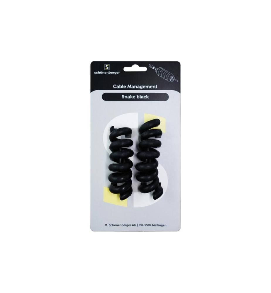 Schönenberger Supports de câbles Snake Black Ø 30 mm, Noir