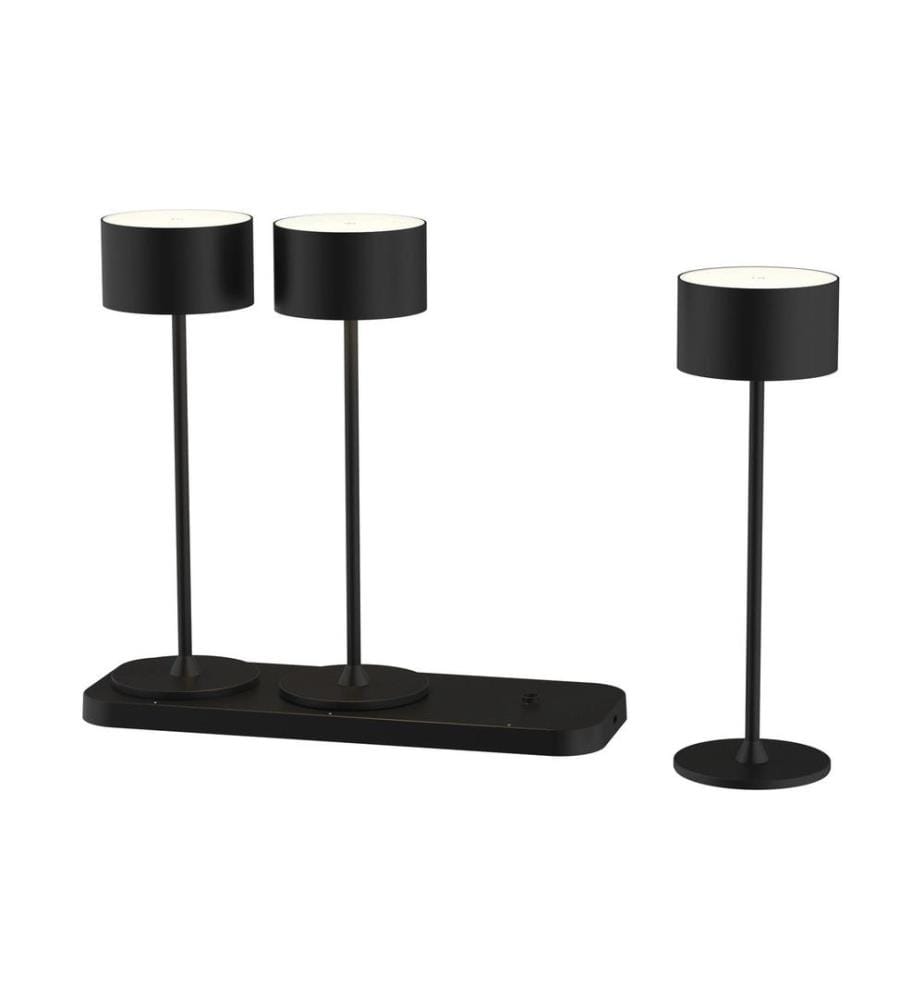 Schönenberger Lampe de bureau Tavolo Set de 3 pièces, noir