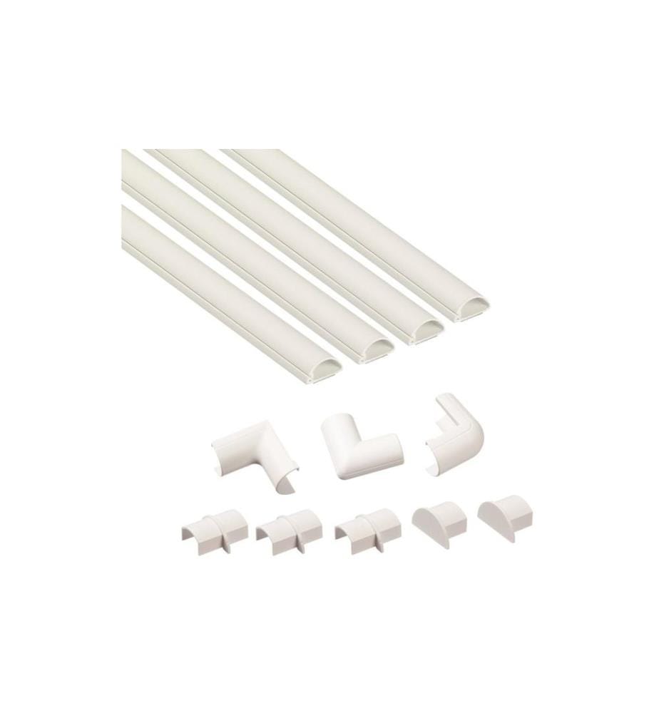 STEFFEN - Goulotte D-Line 20 x 10 mm, 1 m, Blanc