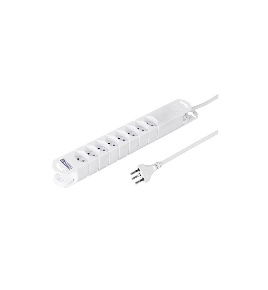 STEFFEN - Bloc multiprises Variabl 8x T13, 3 m, blanc