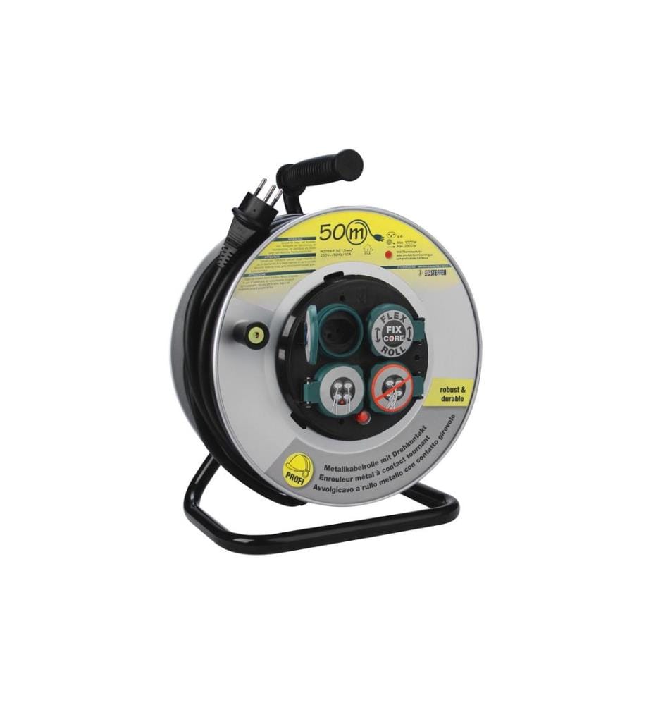 STEFFEN - Bobine de câble PowerRoll FixCore 50 m GDv 50 m GD