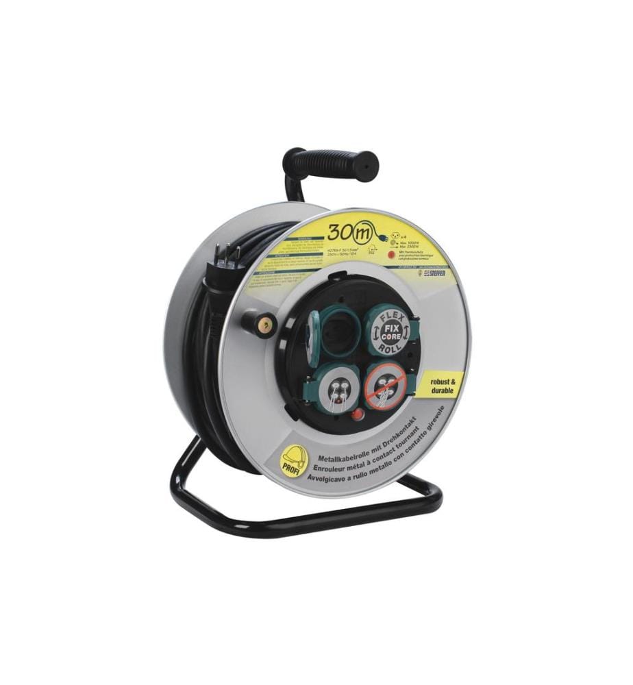 STEFFEN - Bobine de câble PowerRoll FixCore 30 m 30 m