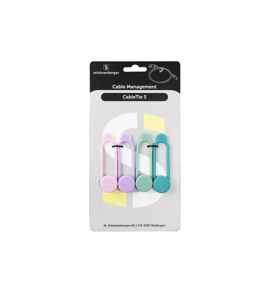 Schönenberger Supports de câbles CableTie S, 63 mm, Multicolore
