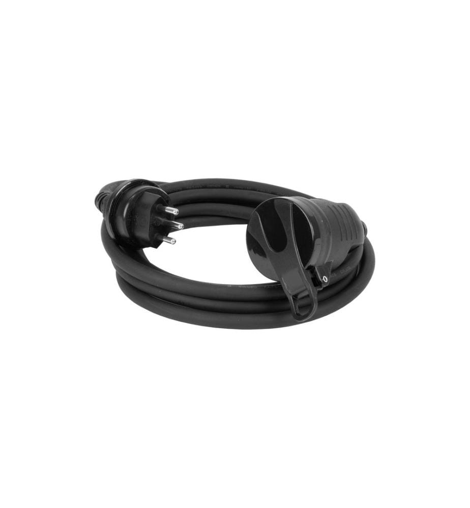 STEFFEN - Câble de prolongation GdV 3 x 1.5 mm2 T13-T13, 5 m, noir