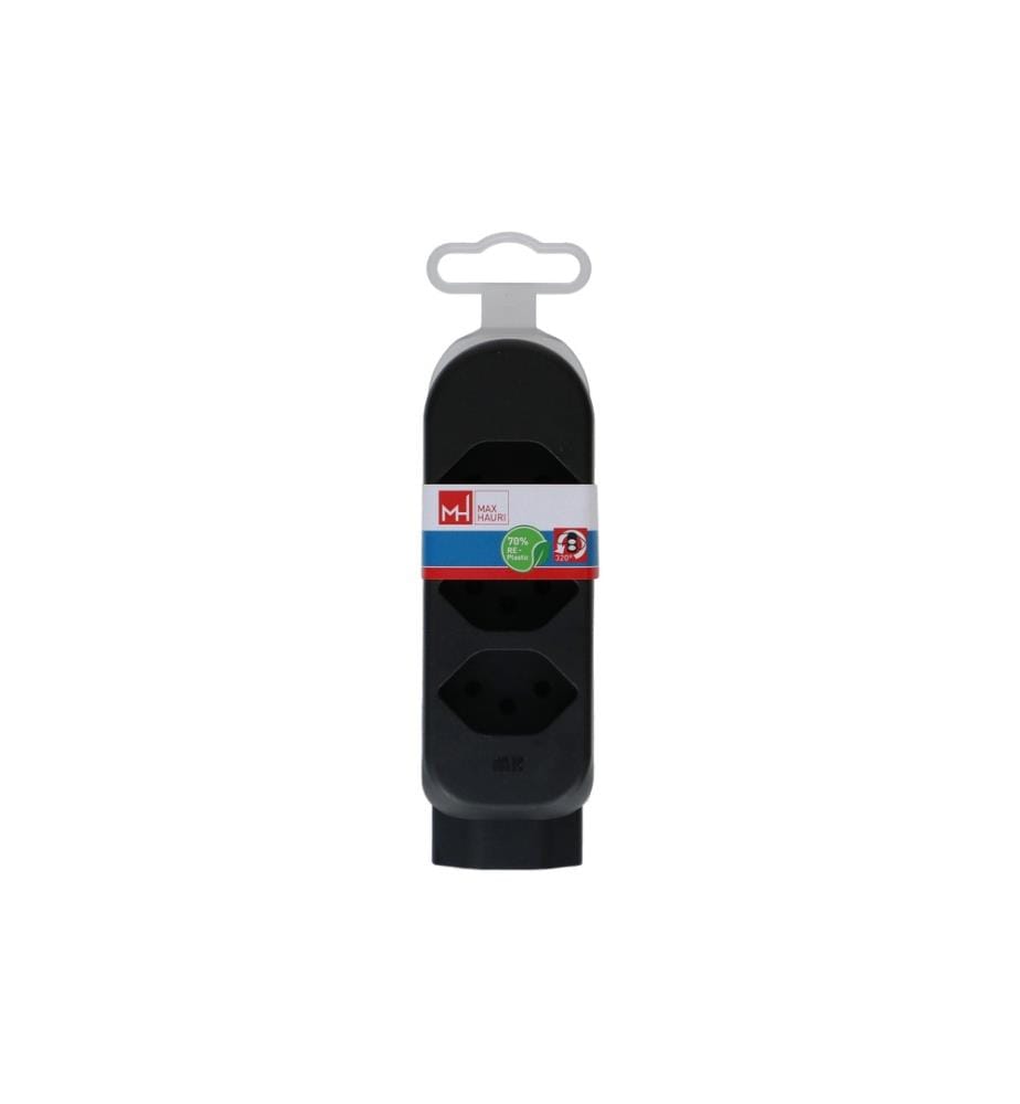 MAX HAURI - Fiche de branchement maxADAPT 3 + 1 x T13, noir