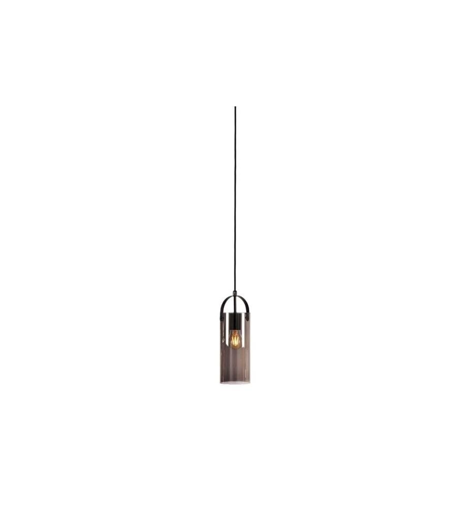 Markslöjd Lampe suspendue Glory, Ø 12 cm, E27, Noir/ Smoke