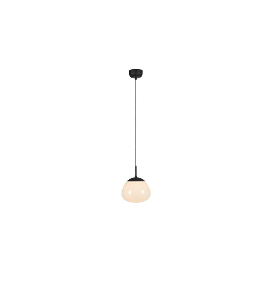 Markslöjd Lampe suspendue Rise, Ø 25 cm, E27, noir/blanc