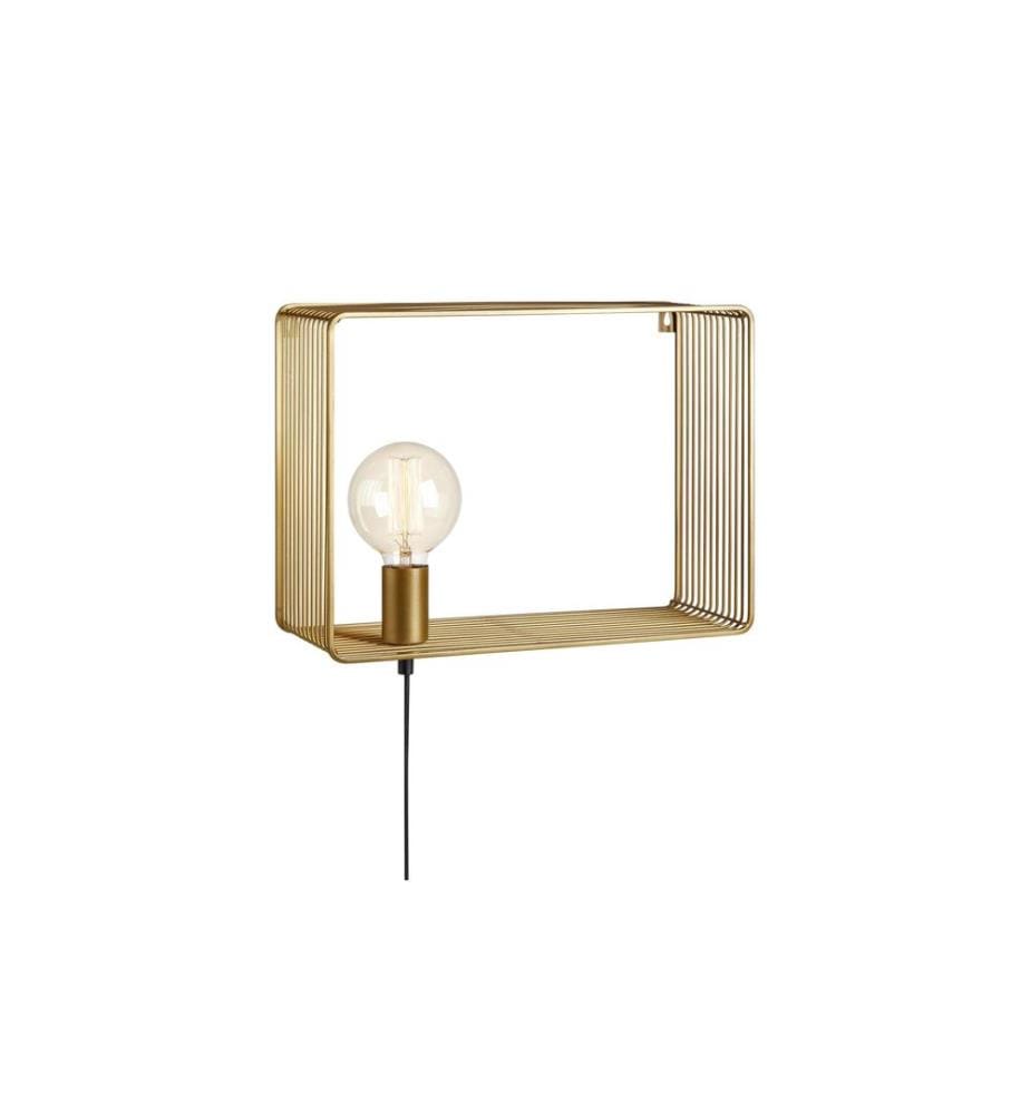 Markslöjd Lampe murale SHELF 1L 1x E27, Or