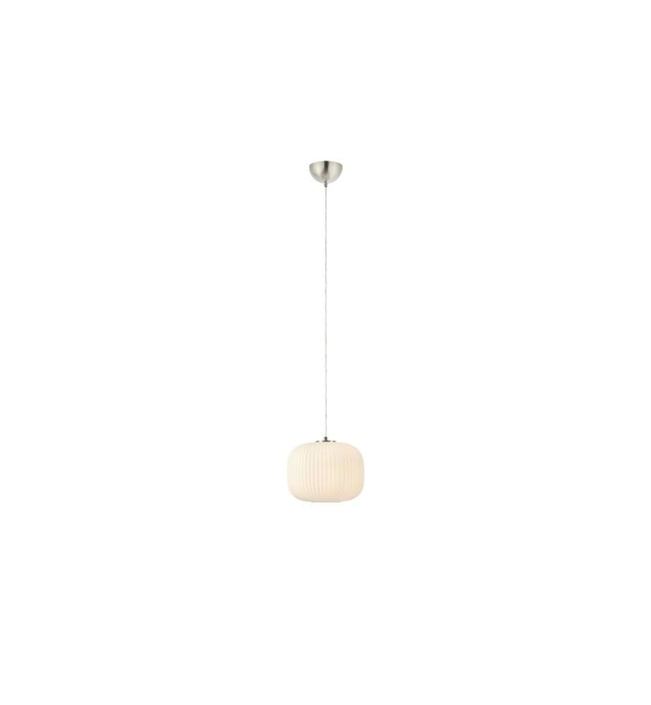Markslöjd Sober Lampe à suspendre blanc/nickel