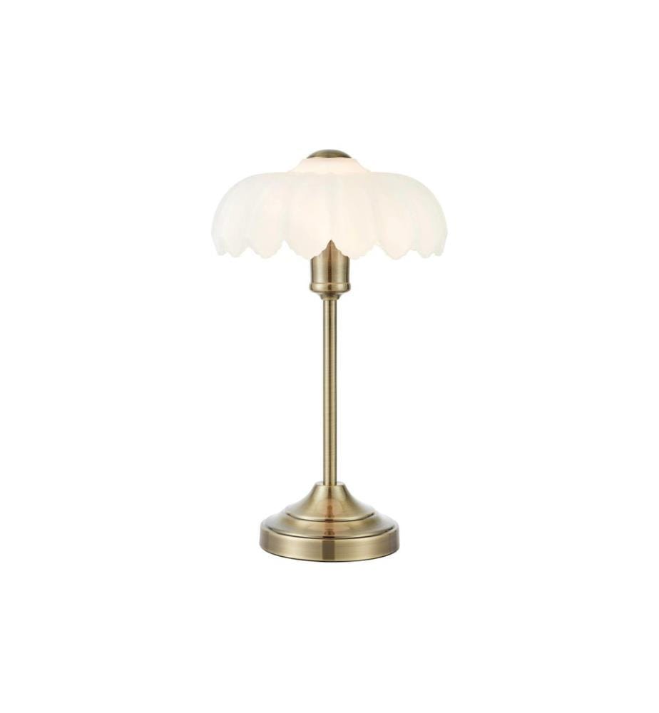 Markslöjd Lampe de bureau KURAGE 60 W Laiton antique blanc