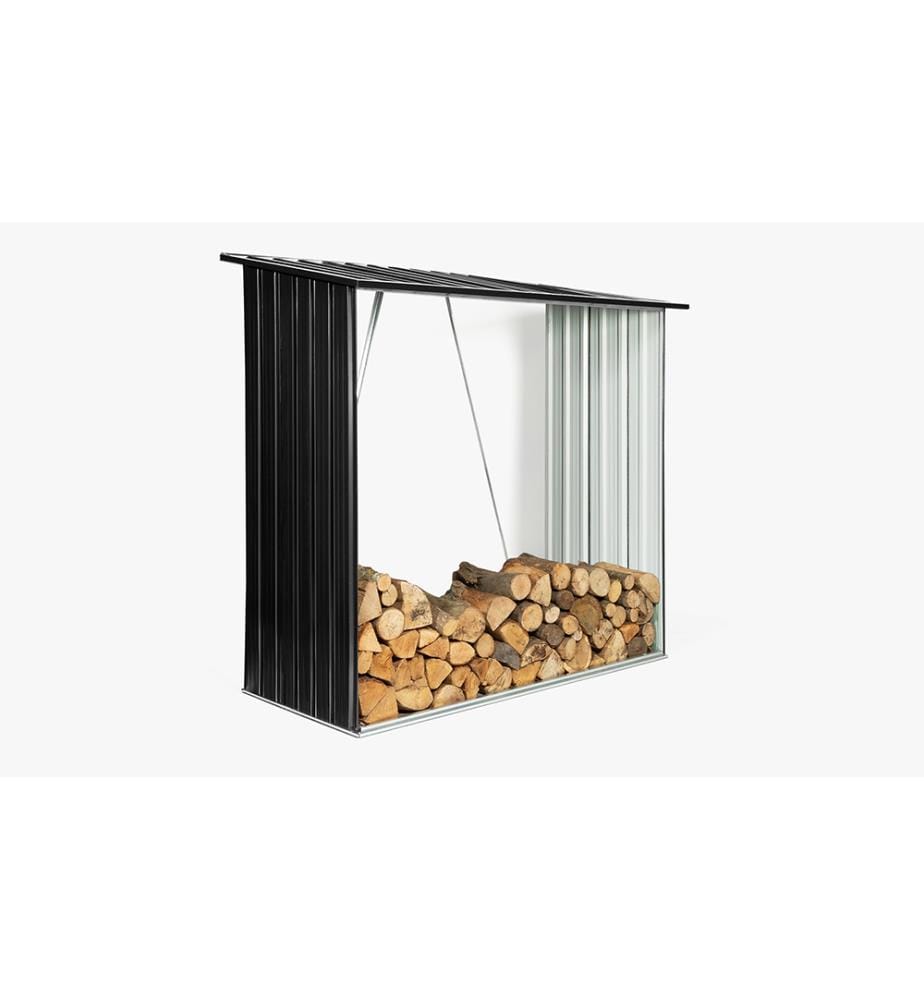 Abri Bûches en Métal 2 m³ - 163 x 83 x 154 cm