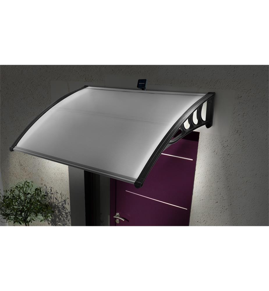 Marquise de porte LED - 80x120 cm - Transparent