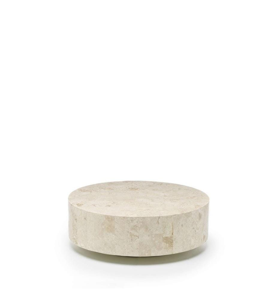 Table basse Round 85 x 28 cm - Blanc