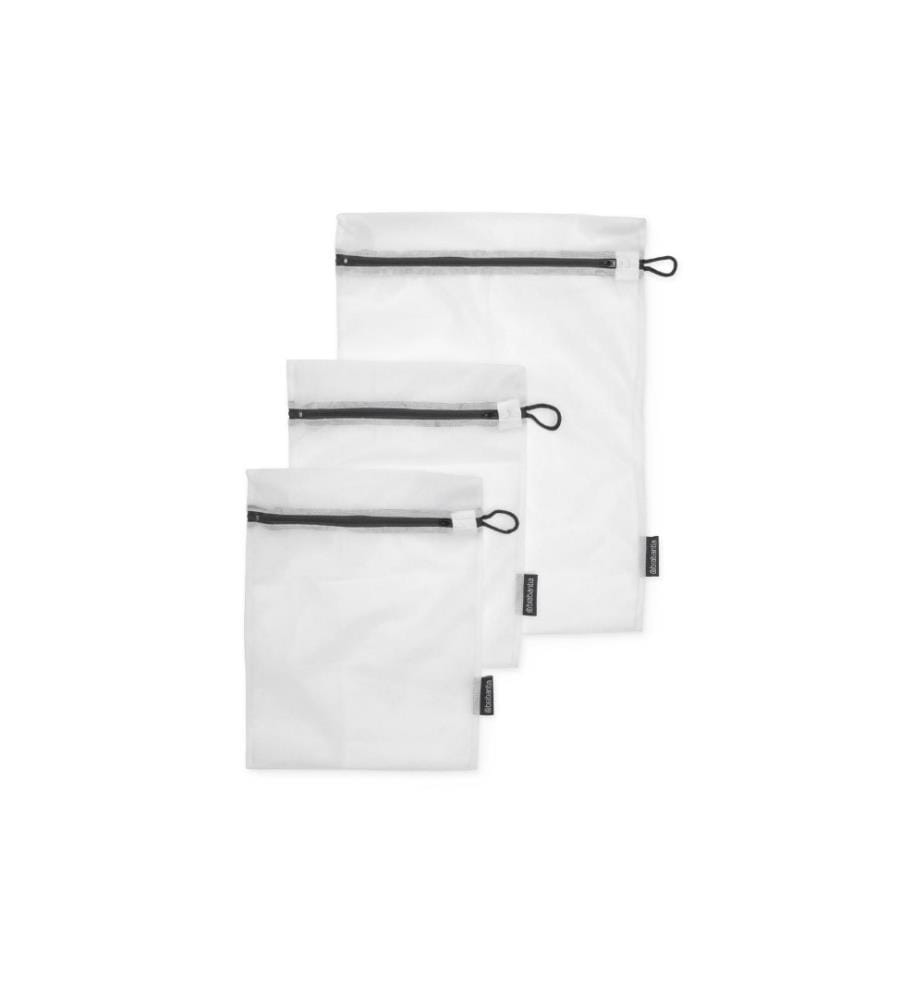 BRABANTIA - Sachet de protection pour lessive fragile 3 pièces, blanc