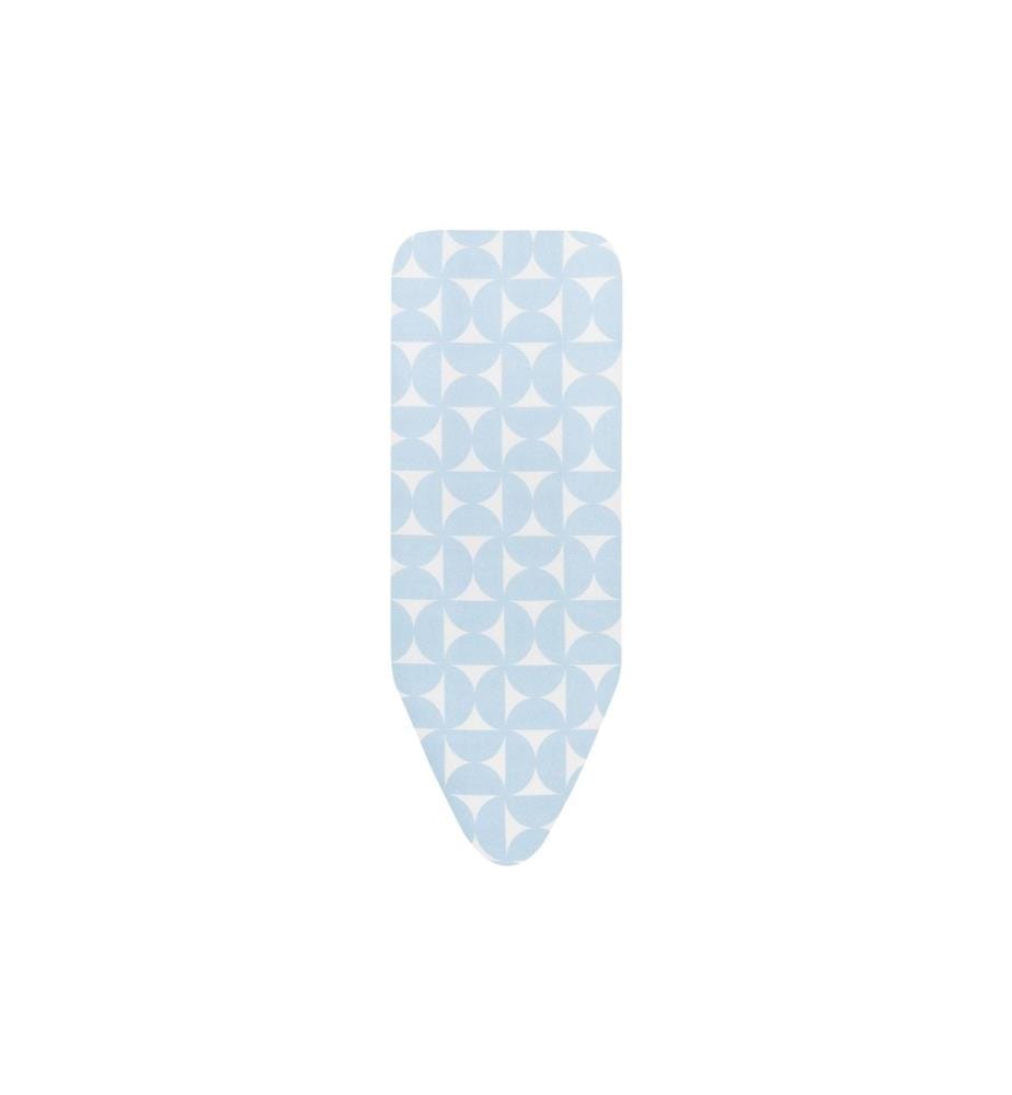 BRABANTIA - Housse de planche à repasser Fresh Breeze 124 x 45 cm, Bleu clair