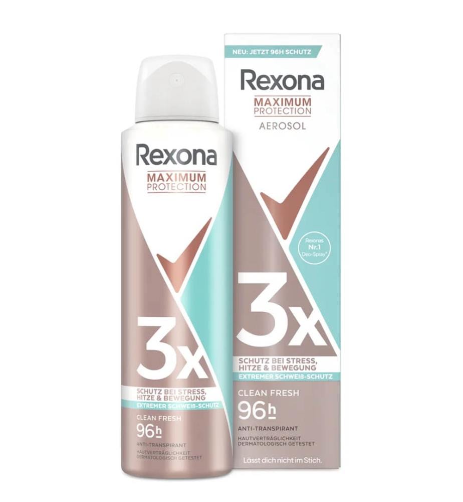6x Women Maximum Protection Spray Anti-Transpirant Clean Fresh - 150 ml